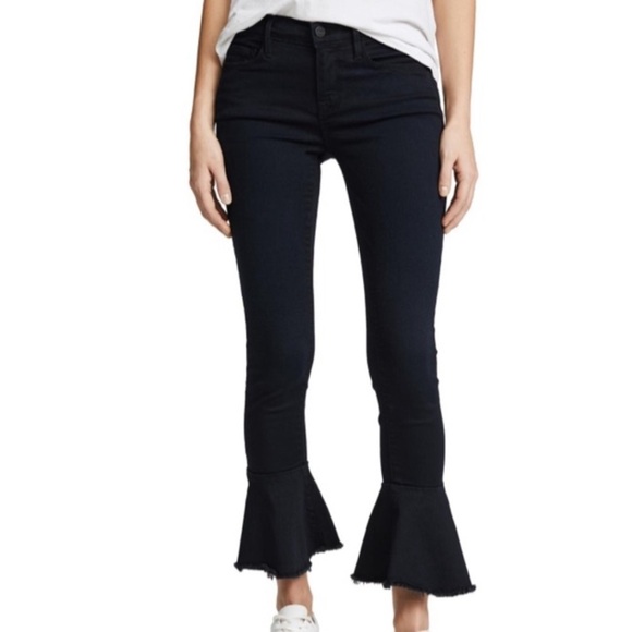 FRAME DENIM Le Skinny de Jeanne Flounce Flare Jean - Picture 3 of 7